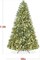 Frosted Scotch Pine Christmas Tree Cordless Setup with 1,320 Tips & 2-in-1 LED Lights for indoor holiday decoration